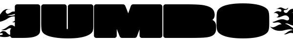 Jumbo Burn font preview
